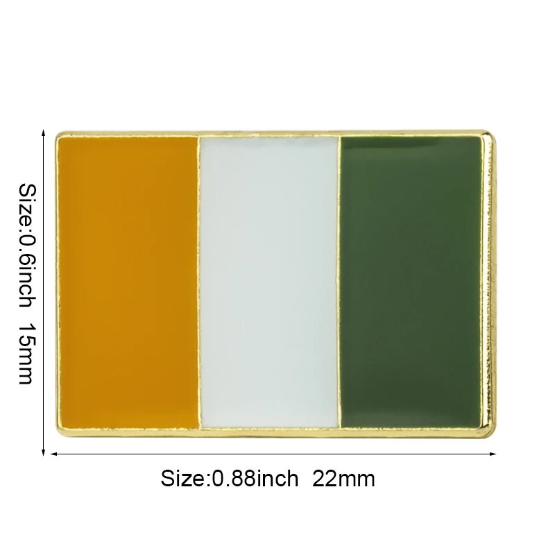 Elfenbeinküsten-Flagge Metall-Anstecknadel Flaggen-Pin Abzeichen