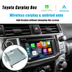 Wireless Apple Carplay Android Auto Decoder For TOYOTA Series 2014-2020 Support Mirroring Navigation Reverse Camera Car