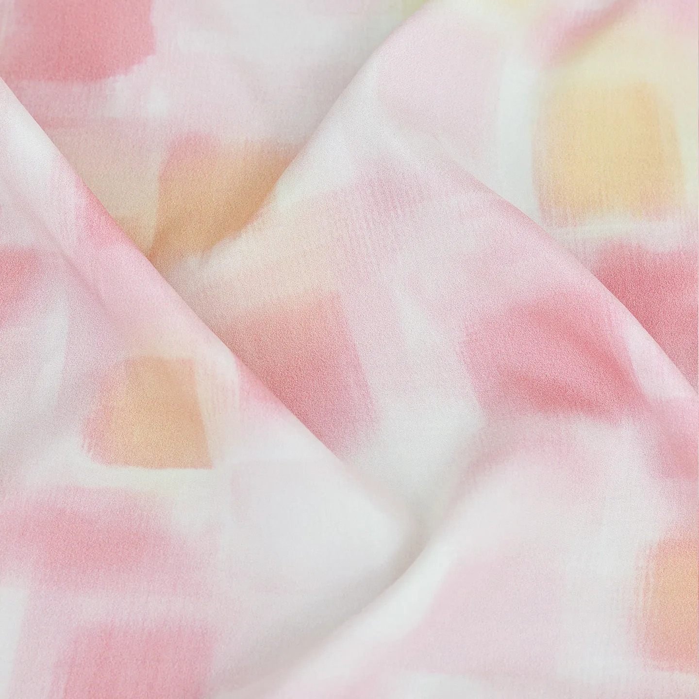 High Quality Gouache Plaid Real Silk Spandex Silk Satin Reverse Printed Silkworm Silk Fabric Clothing and Dress Fabric