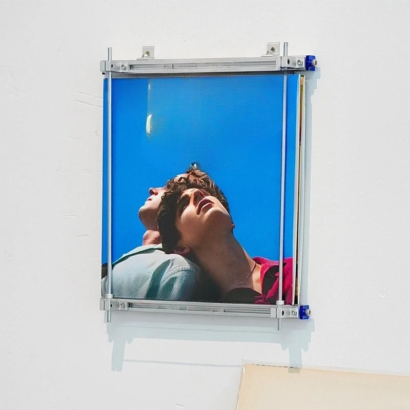 Bilderständer, Wandfotorahmen, wandmontiertes Posterständer, Aufbewahrungsbügel