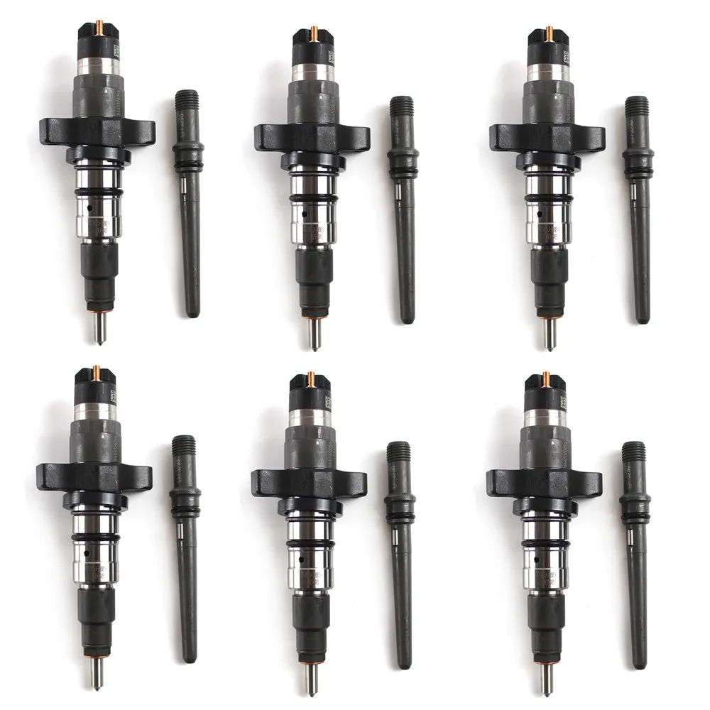 6x Fuel Injector 0986435503 3949619 5086894AA For 2003-2004 Dodge Ram Cummins 2500 3500 5.9L Fit Bosch R5086894AA R8004082AA