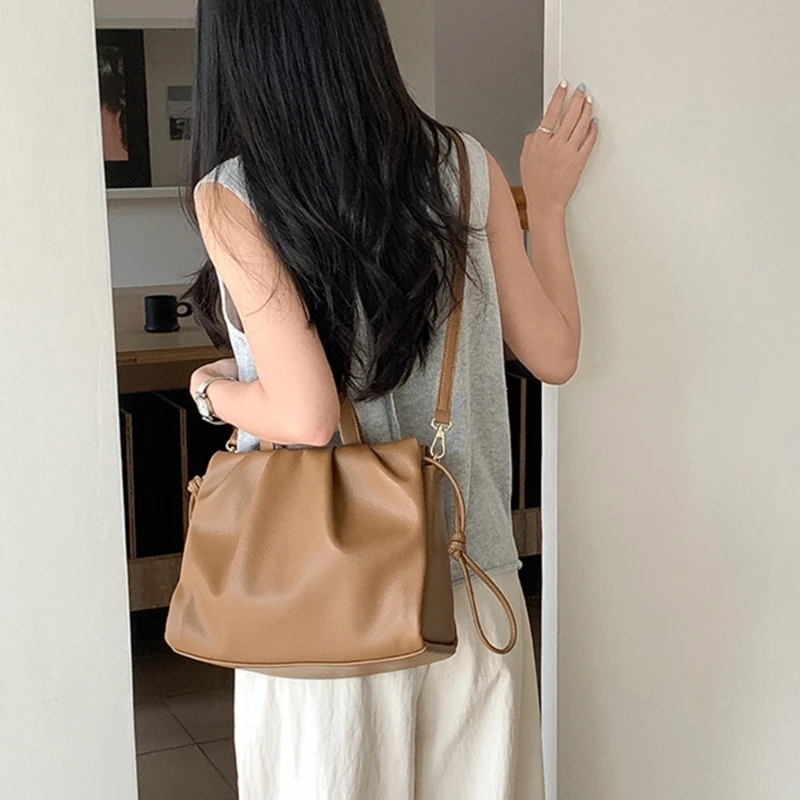 H3CB Women Shoulder Bag Commuting Bag Large Capacity Handbag PU Leather Crossbody Bag