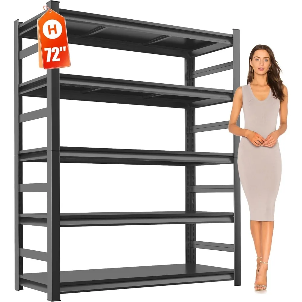 

Shelving 4-Tier Heavy Duty Plastic Storage Shelving Unit, 200lbs/shelf (55”H x 48”W x 20”D), for Indoor, Storage rack