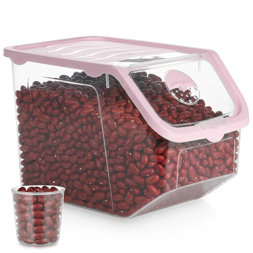 Veelzijdige opbergdoos voor groenten en fruit met deksel, transparant, 12 liter, geschikt voor het bewaren van groenten, fruit en andere voedingsmiddelen. Praktische oplossing voor de keuken, de