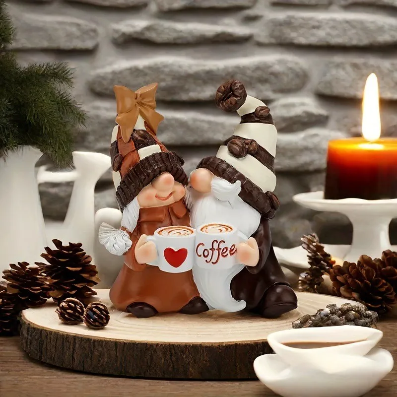 

Coffee Gnome Coffee Bar Decoration Accessories Spring Summer Gnome Decoration Gifts Autumn Gnome Decoration Home Tiered Tray