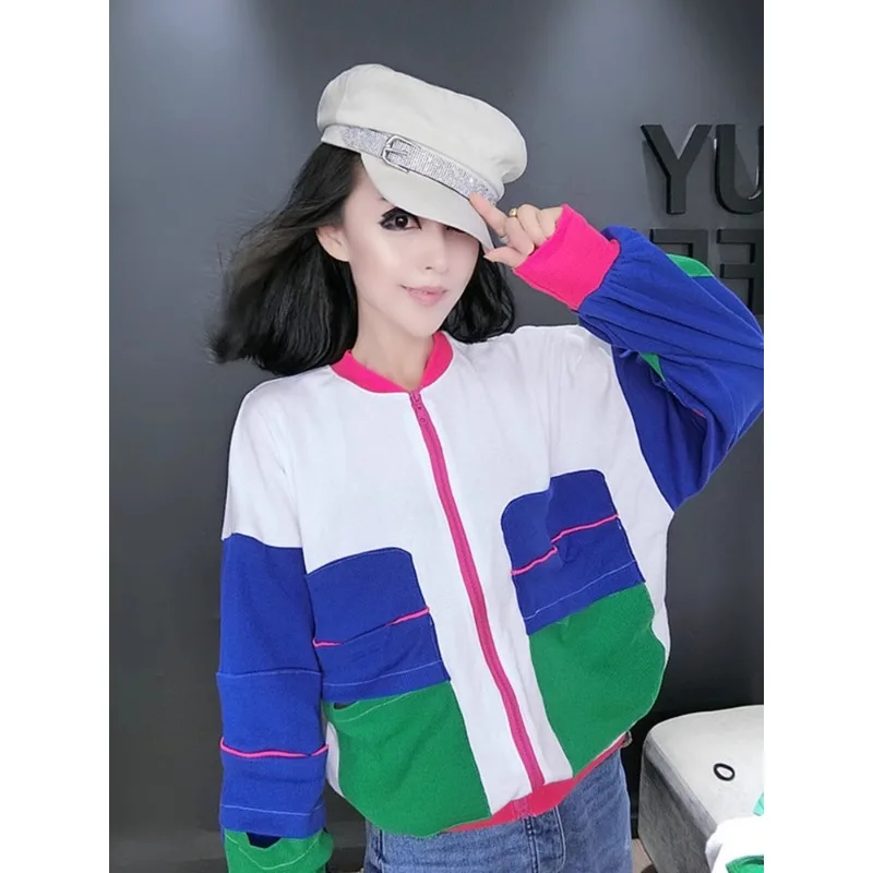 

Harajuku Style Casual Jacket, Korean Version Loose and Versatile Short Baseball Suit, New Trend for Women, Spring and Autumn