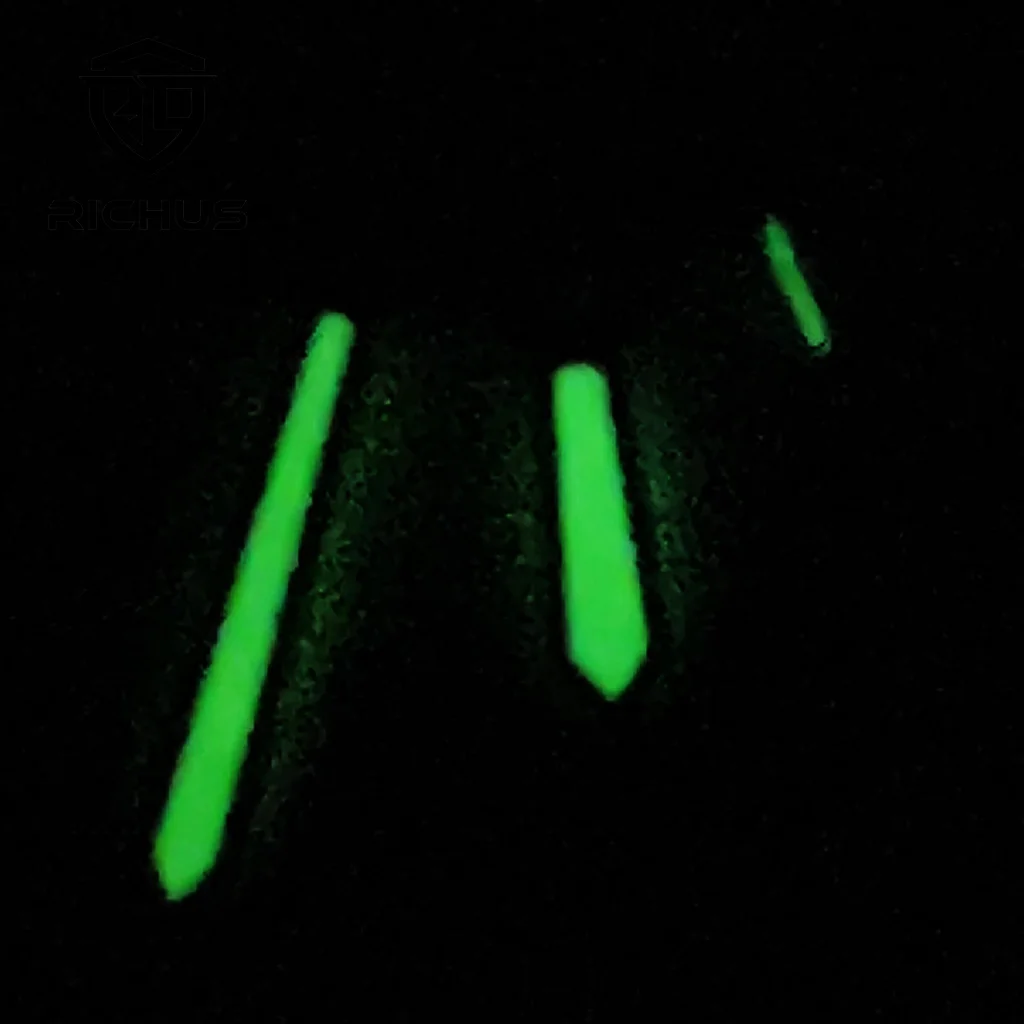 RICHUS Uhrzeiger, Silber, Gold, Uhrzeiger, grün leuchtend, passend für ETA 6497 6498 ST3600 Uhrwerk, Uhrenzubehör