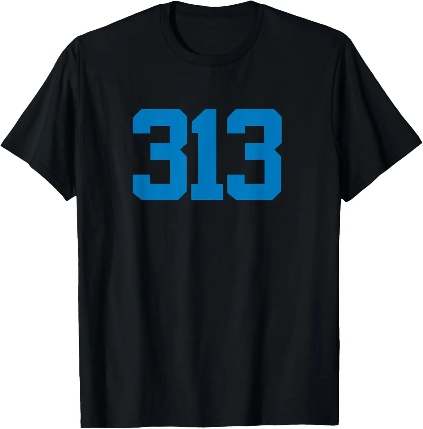 Detroit 313 Area Code - Sports Fan - Detroit Fan T-Shirt