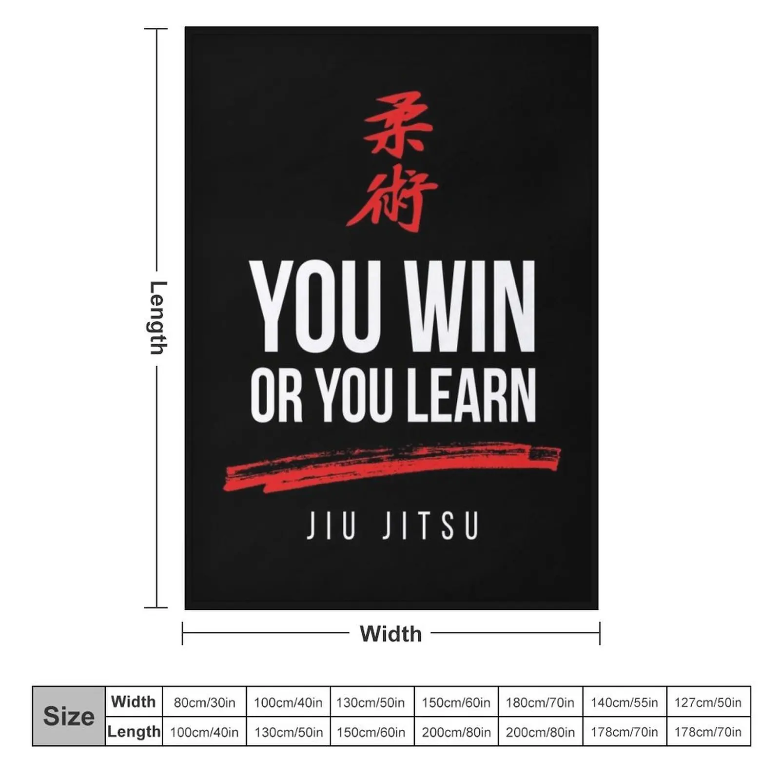 You Win or You Learn Jiu Jitsu Throw Blanket Vintage Cute Plaid Shaggy Blankets