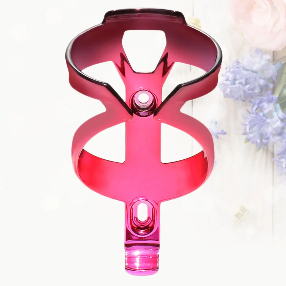 

Water Bottle Holder Bike Bottle Cage Durable Lightweight Frame Mount Rack For Bicycle Outdoor Cycling Use Dark Red Pink