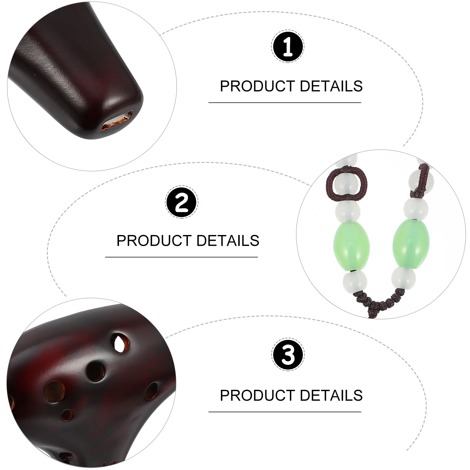 

1Set Ceramic Alto C Ocarina 12 Holes Music Instrument Beginner Portable Professional Performance 12 Holes Ocarina