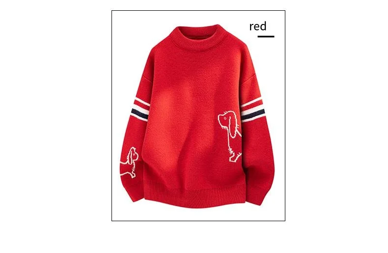 Bestseller: Lockerer Herren-Pullover mit langen Ärmeln, Rundhalsausschnitt, gestreiftem Muster, für den täglichen Gebrauch, Winter, neuer Trend, Freizeitpullover. – Detail 4