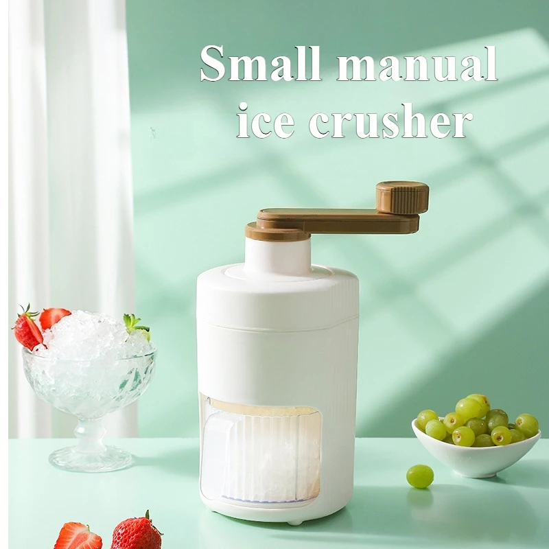 Mini Easy Ice Shaver Kreative Zerkleinerung Rasierte Zerkleinerungsmaschine Haushalt Handkurbel Praktische Tragbare Eiscreme Werkzeuge
