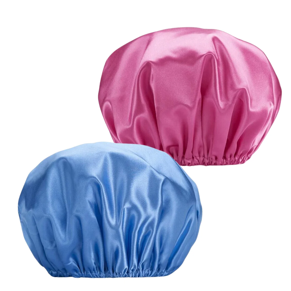 Kit 2 Units Satin Caps For Antifrizz Hair Sleep Bath