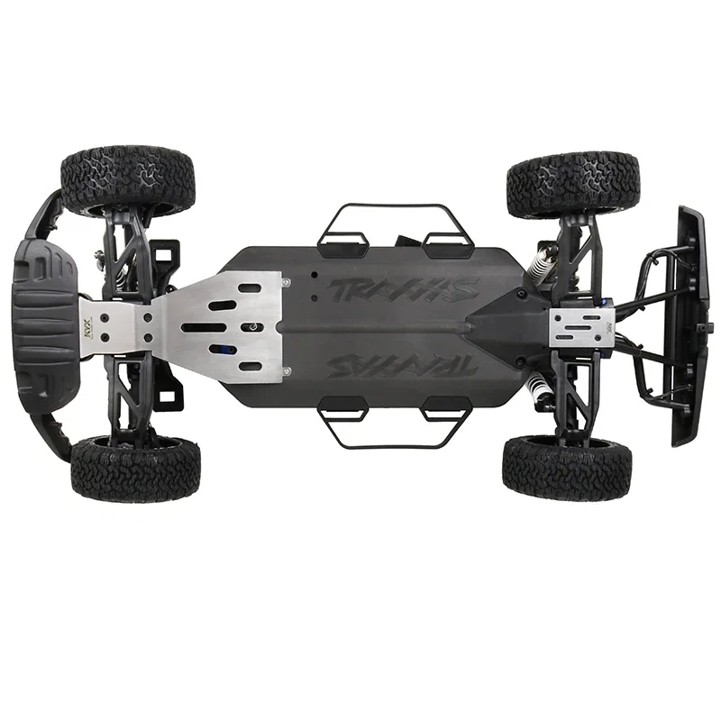 KYX Racing Piastra paramotore in acciaio inossidabile Protezione telaio Armatura del telaio Aggiornamenti parti per 1/10 RC Truck Traxxas F150 Raptor 4x4 R