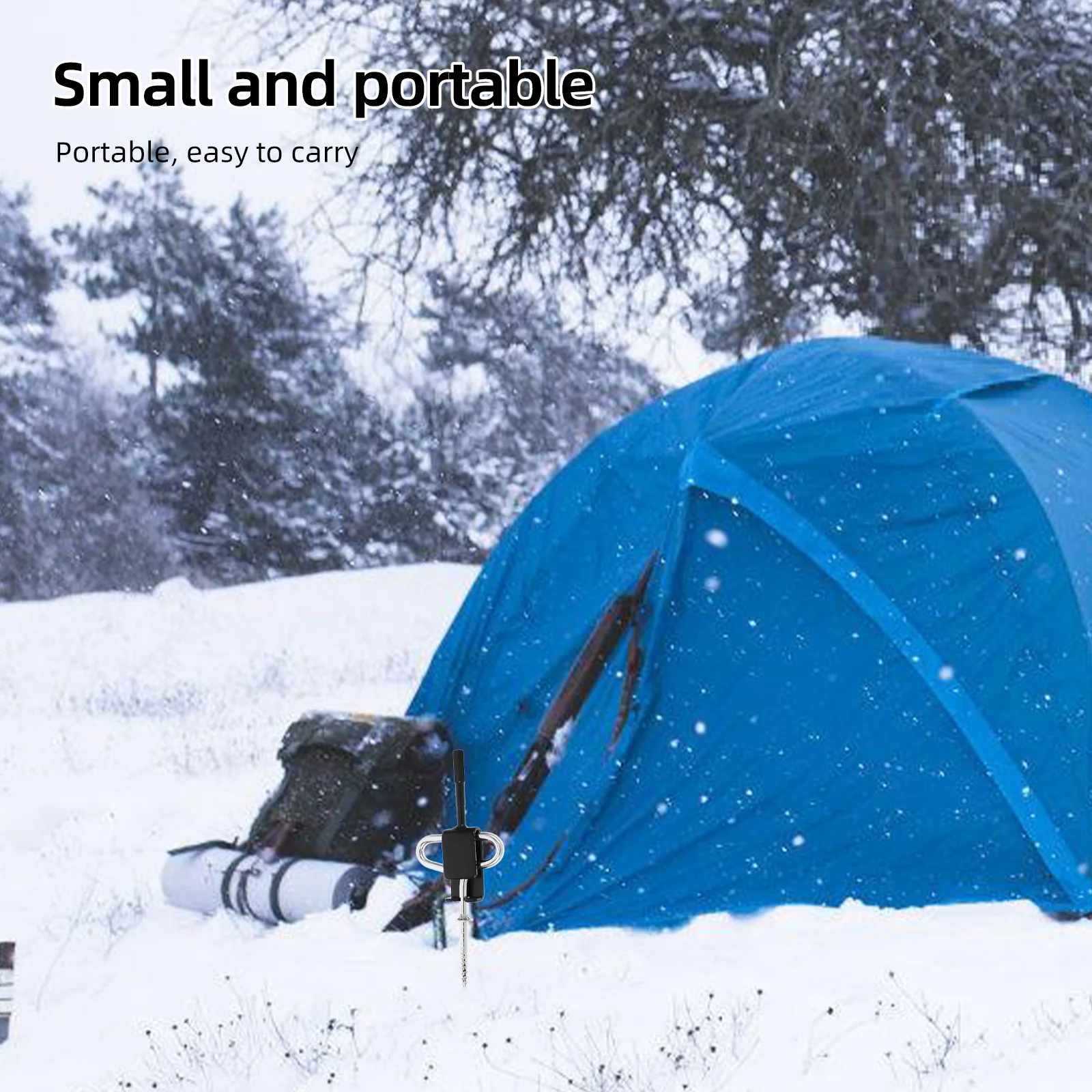 1 مجموعة الجليد مرساة أداة كيت الصيد المأوى الملحقات كفاءة الحفر وضع دقيق إعداد مستقر مرساة الجليد أداة