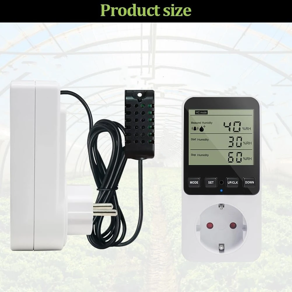 

Контроллер влажности ABZS, розетка регулятора температуры 230 В, переключатель температуры, розетка, термостат, вилка европейского стандарта