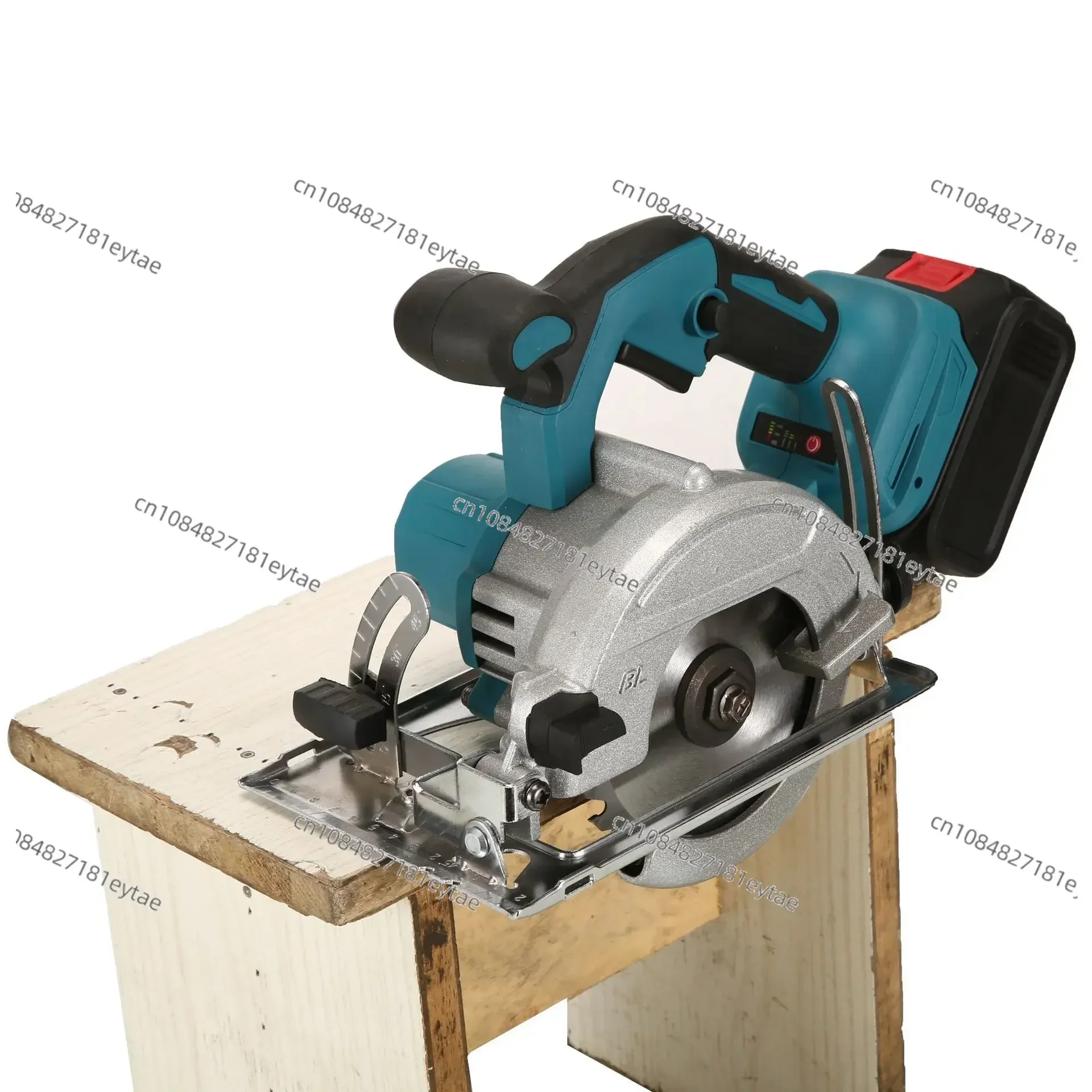 Electric circular saw Makita model, brushless lithium portable saw, woodworking rechargeable cutting machine household handheld