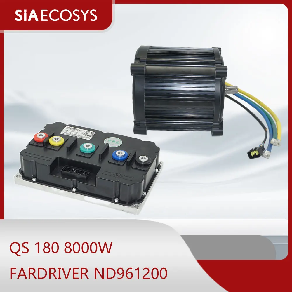 

180 90H QS Mid Drive 8000W PMSM Covertion Kits With Fardrive 96V ND961200 Controller Electric Motorcycle Car Kits