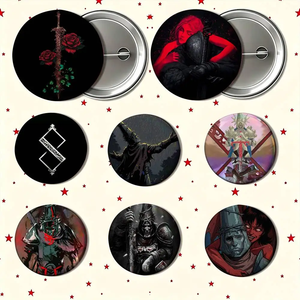 Game B-Blasphemous 25mm 32mm 44mm 58mm Anime Badges Brooches DIY Pins Decorations Birthday Gifts