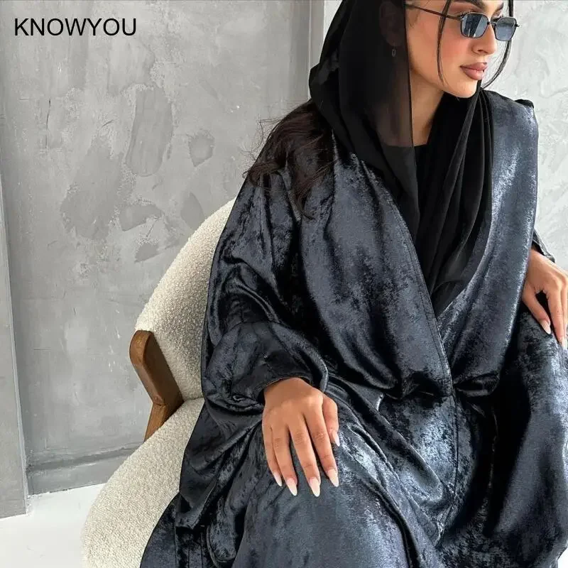 

Мусульманский золотой тисненый открытый кардиган, Дубайское кимоно, платье, одежда больших размеров, турецкий кафтан, Vestidos, кимоно, открытая Абая для женщин