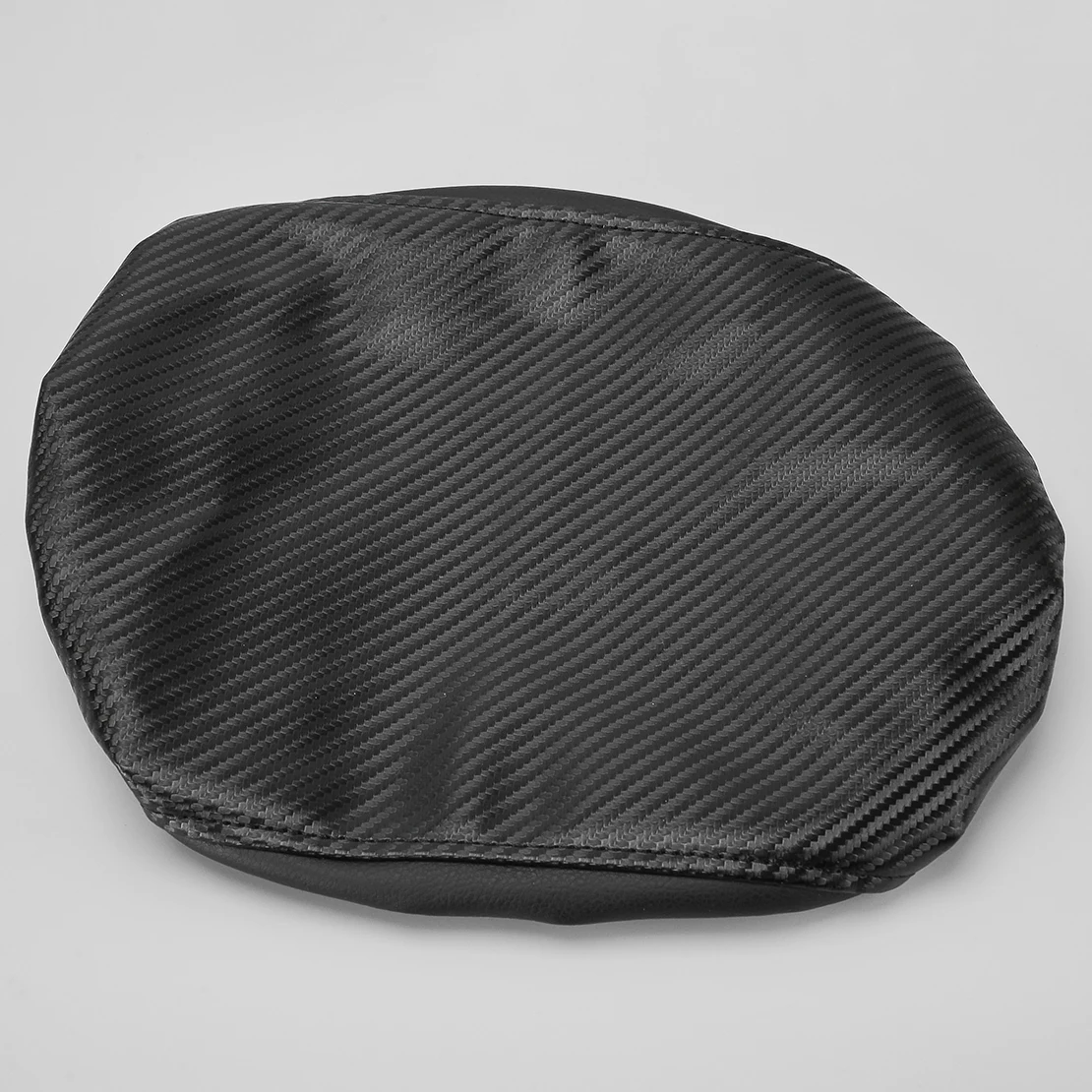 Car Center Console Armrest Cover Mat Pad Fit for Toyota Tacoma 2024 Black Carbon Fiber Texture