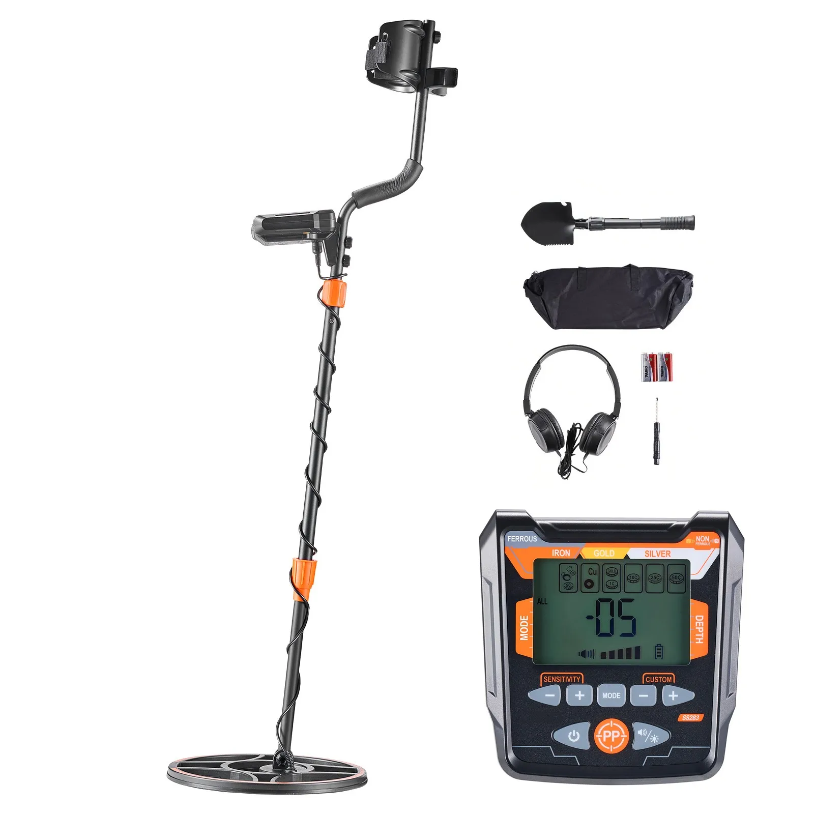 12 Inch Metal Detector Professional Gold Digger Hunter Waterproof IP69 for Adult