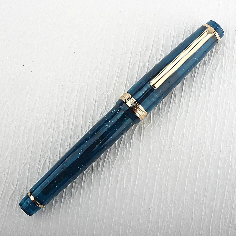 Jinhao 82万年筆ディープブルーインクペンスピンコンバーター充填f m