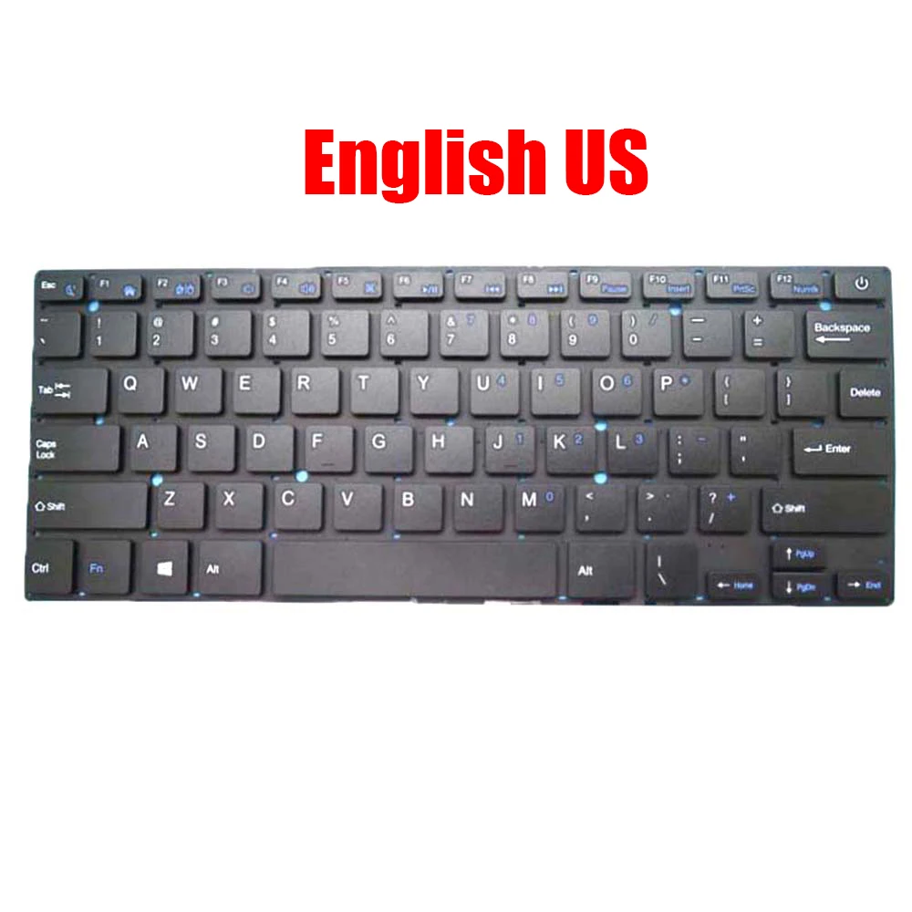 

Laptop Keyboard For Irbis NB60 NB61 NB62 NB63 NB64 NB65 NB66 NB67 NB68 NB69 English US Black Without Frame New