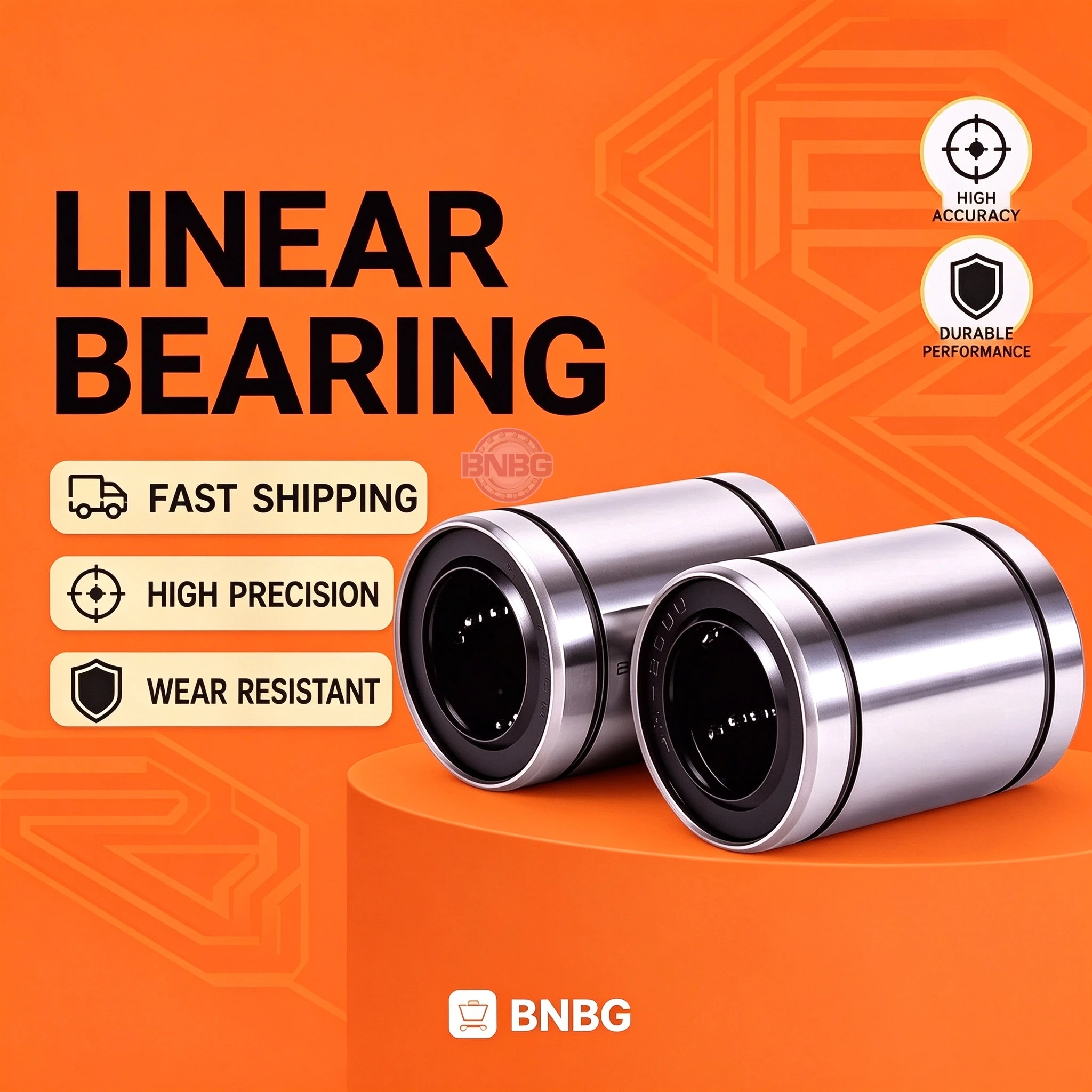 2pcs Bearing LM3UU LM4UU LM5UU LM6UU LM8UU LM8SUU LM10UU LM12UU LM13UU LM16UU LM20UU LM25UU LM30UU LM35UU LM40UU LM50UU LM60UU