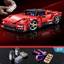 SP3 Racing Sport Car Model Building Blocks technic adults 1:14 DIY Supercar Brick Puzzle Toys Kid Adult Gift（1272+granule）