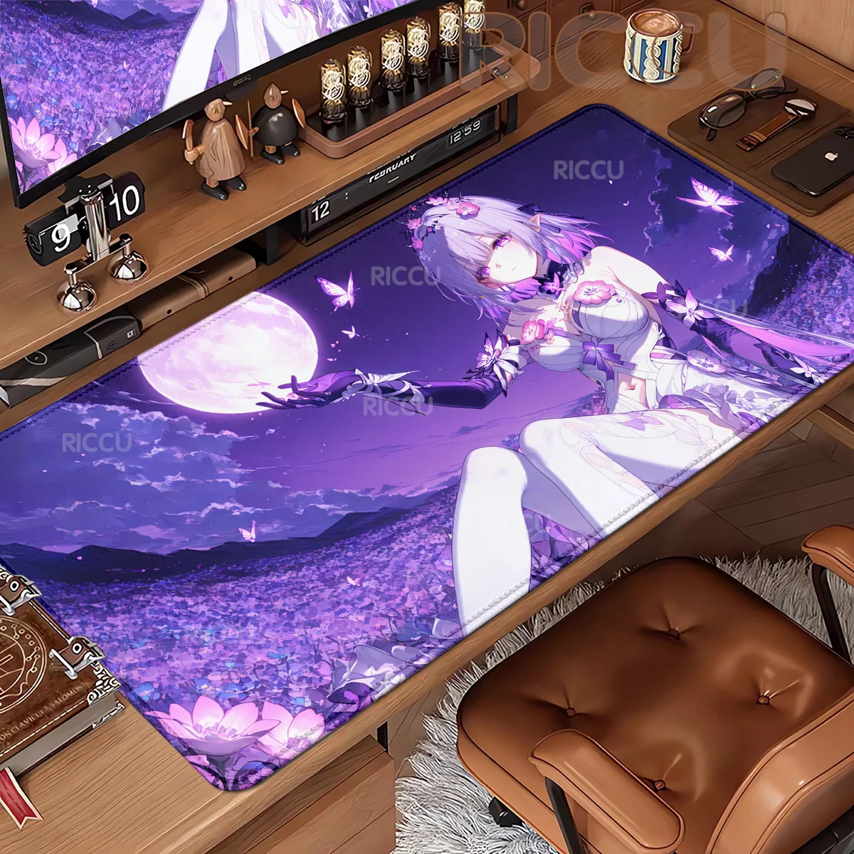 

PC Honkai: Star Rail Castorice Mousepad KeyboardComputer Offices Non-slip Desk Mat Kawaii Girl Mouse Pad Pc Gaming Accessories