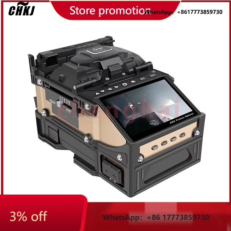 

CHKJ-2025NEWFujitomo FSM-45S AI-9 6 Motor Core Alignment Splicing Machine Optical Fiber Fusion Splicer with VFL and OPM In-built