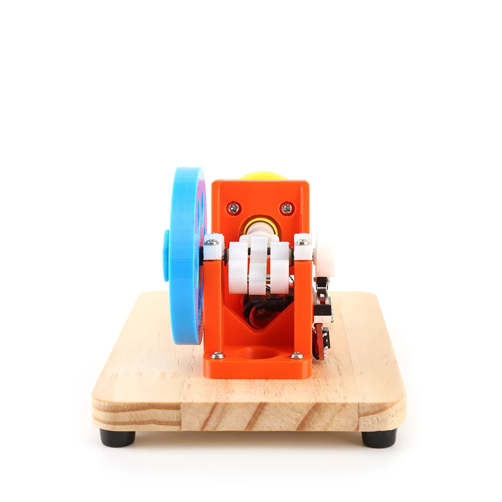 Single cylinder Electromagnetic Engine Model Physics Wood Based Physics Experiment Science Popularization Education Toy STEM Edu