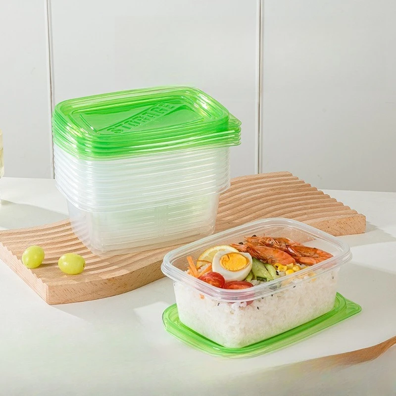 With Microwave Function Square Storage Box Frozen Vegetable Takeaway Packaging Disposable Food Grade Covered Fresh-keeping Box
