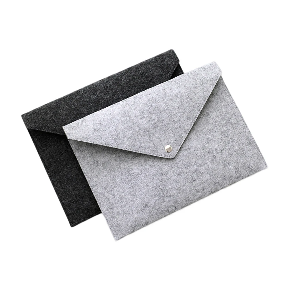 

2 Pcs File Holder Portable Felt Briefcase Bag Envelope Document Folder Expanding
