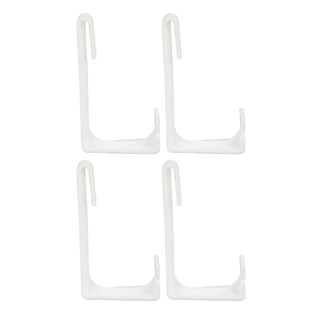 

4 PCS Set Window Coverings White RV Curtains Holder ABS With Screwdriver Side Curtain Hold Down Curtain Retainer RV Window