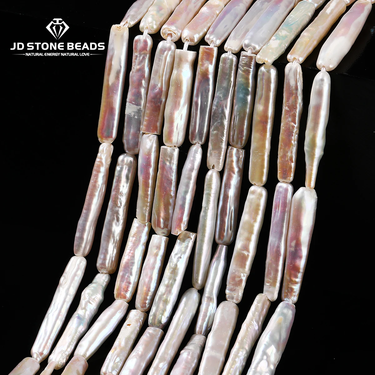 

Natural Freshwater Baroque Irregular Shape Pearl Beads Loose Spacer Long Bead For Jewelry Making DIY Necklace Bracelet Accessory