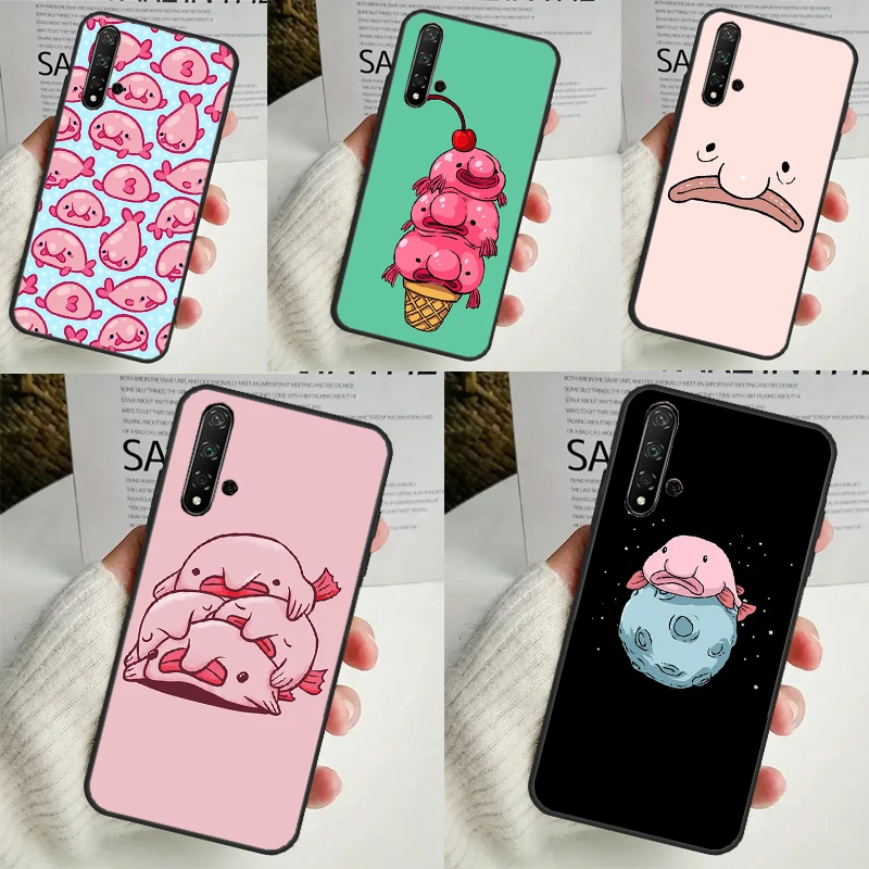 Blobfish Case For Huawei Nova Y70 Y60 Y61 Y90 Y91 5T 9 10 SE 3i 8i 11i 11 Pro P20 P40 P30 Lite Cover