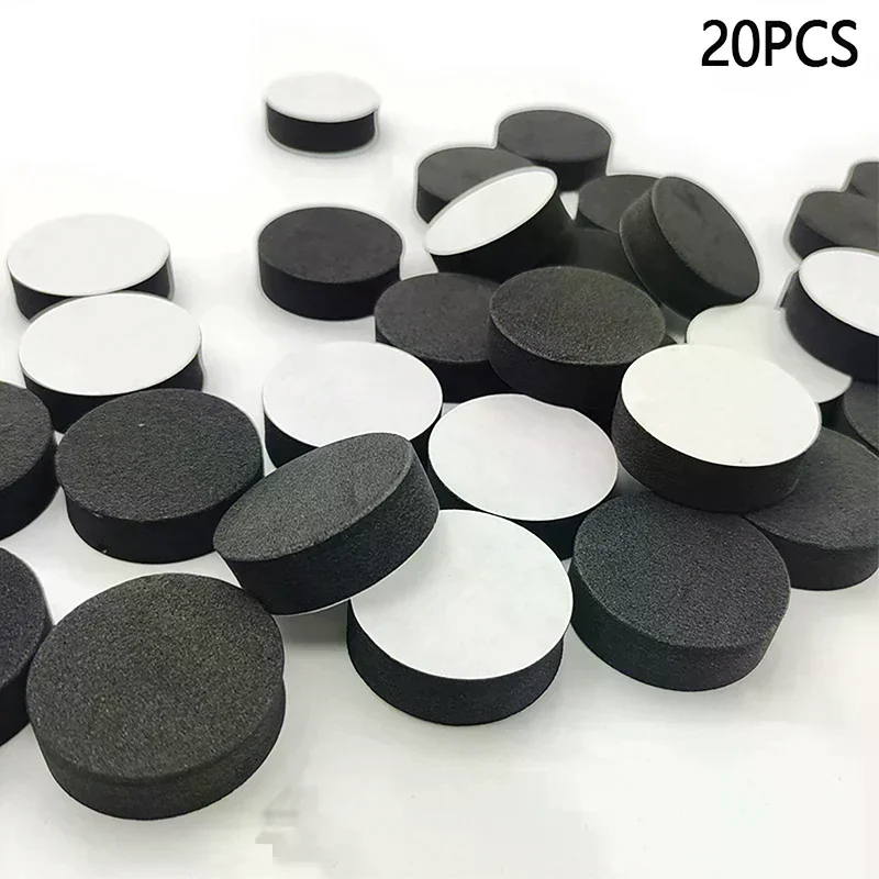 20PCS Speaker Shock Absorbing Foot Mat Anti-slip Pad Self-adhesive EVA Desktop Speaker Foam Sponges Pad
