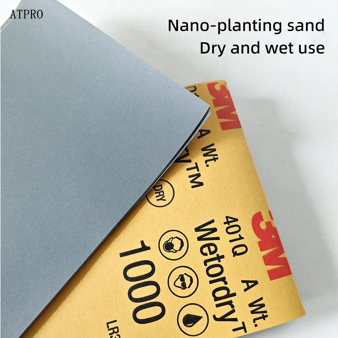 

Original 3M Wet Polishing Sandpaper for Car Paint Polishing 401Q P1000, Removes Drips and Orange Peel, Small Size 140*228mm