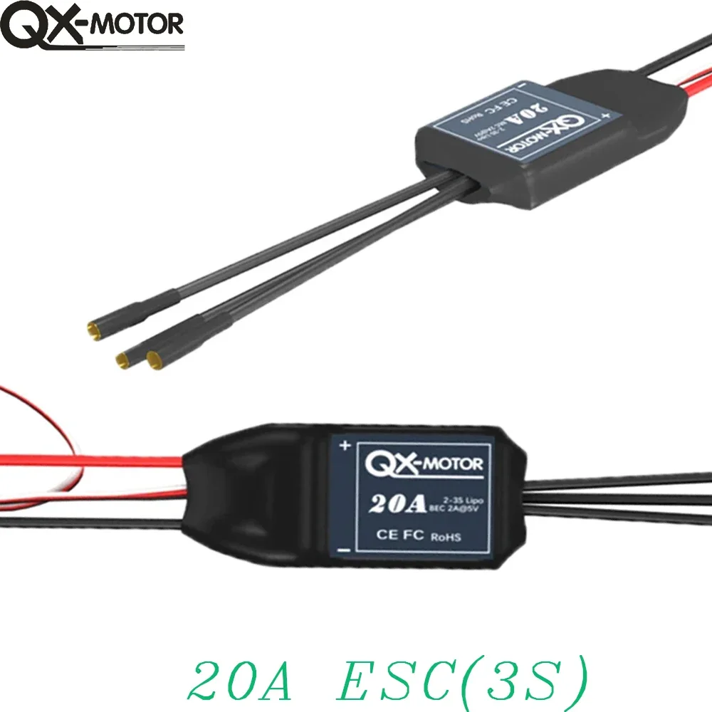 QX-MOTOR QA2207-1500KV Brushless Motor With QX-20A 3S ESC For Remote Control Toy Parts