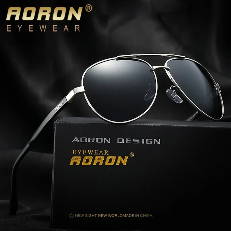 

AORON Vingate Men Sunglasses Polarized Women Retro Original Brand Glasses Luxury Goggoles Classic Anti Glare