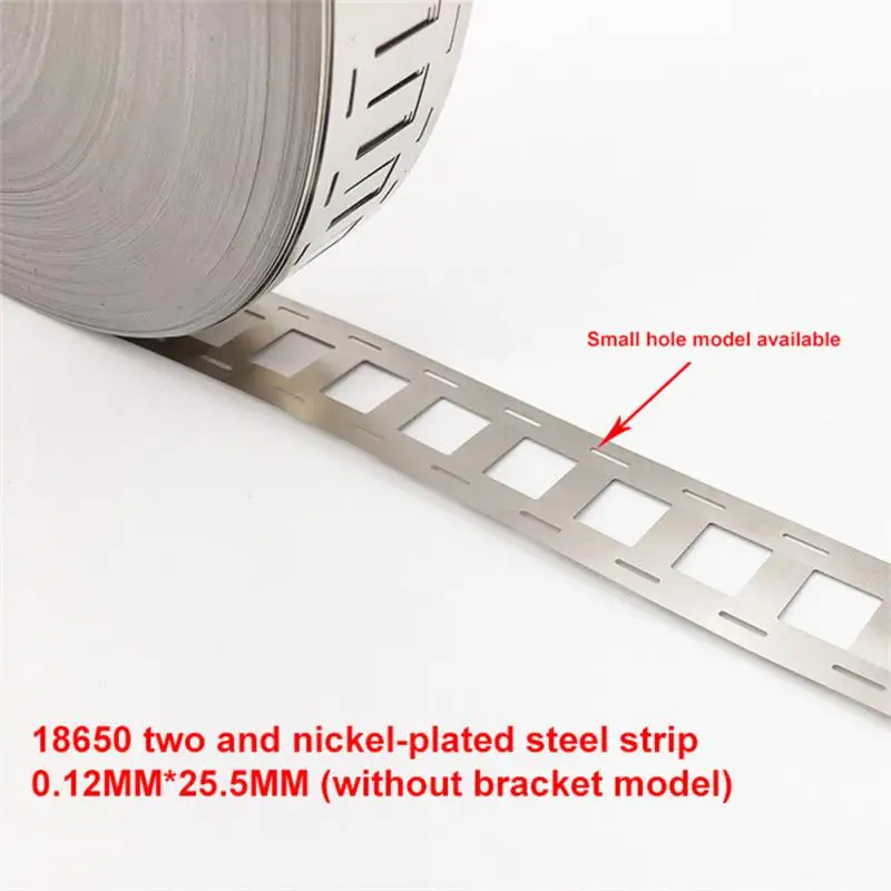 10M Pure Nickel Strip 2P 0.12x27/12x25mm Nickel Strip For 18650 Lithium Battery Pack Welding 99.96% High Purity Pure Nickel