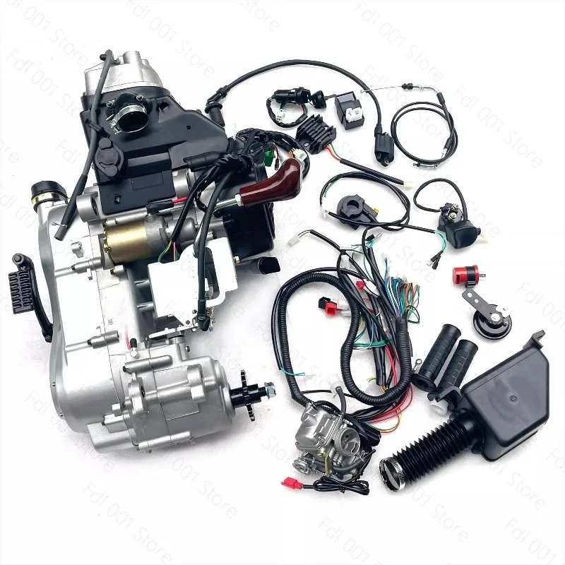 Four-Wheel ATV Steel Tube Kart Motorcycle 150/200cc Engine GY6 Continuously Variable Speed Built-in Reverse Gear view 4