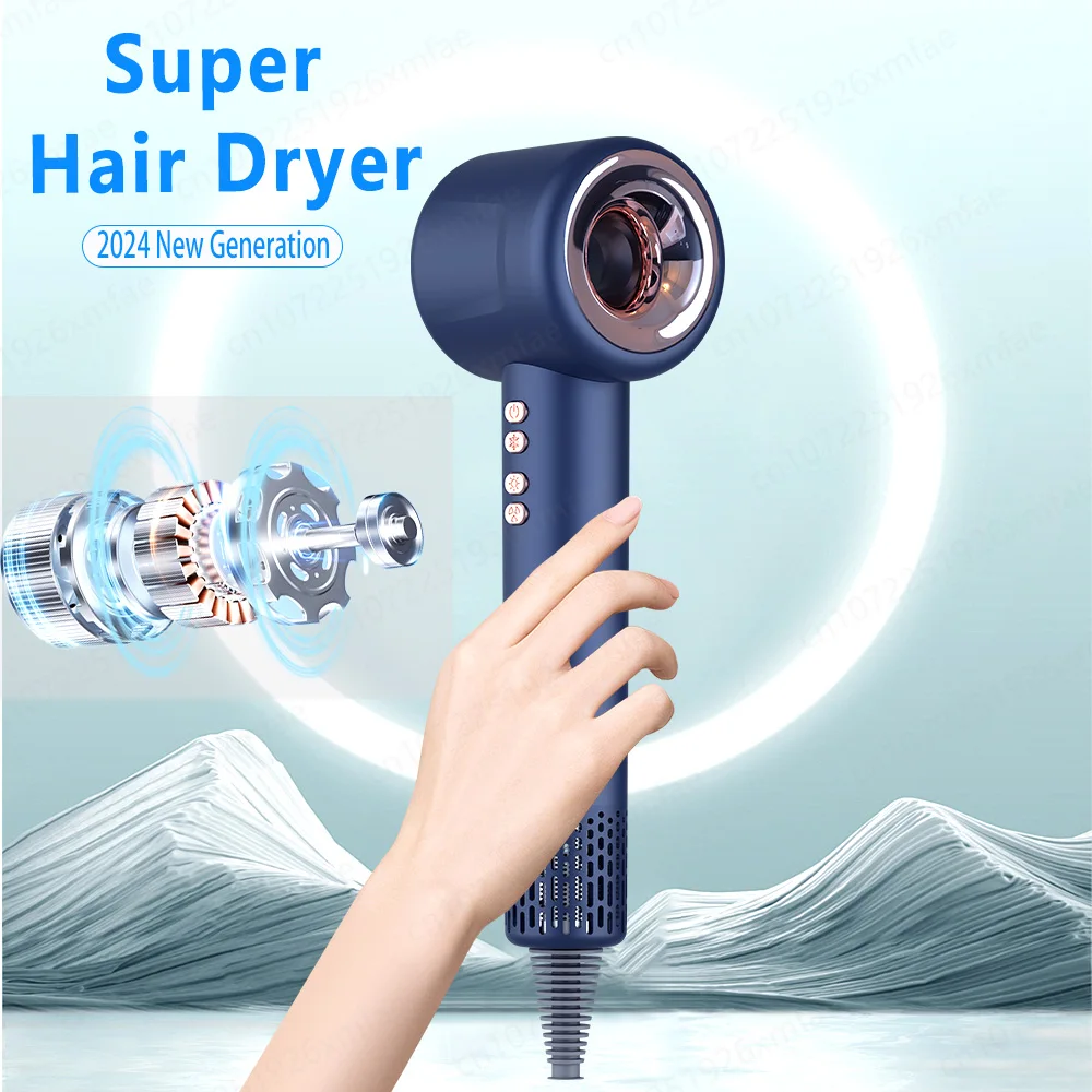 2024 Update Negative lonic Hair Dryer Professional Leafless Hair Dryers Blow For Home Appliance With Salon Style Free Shipping