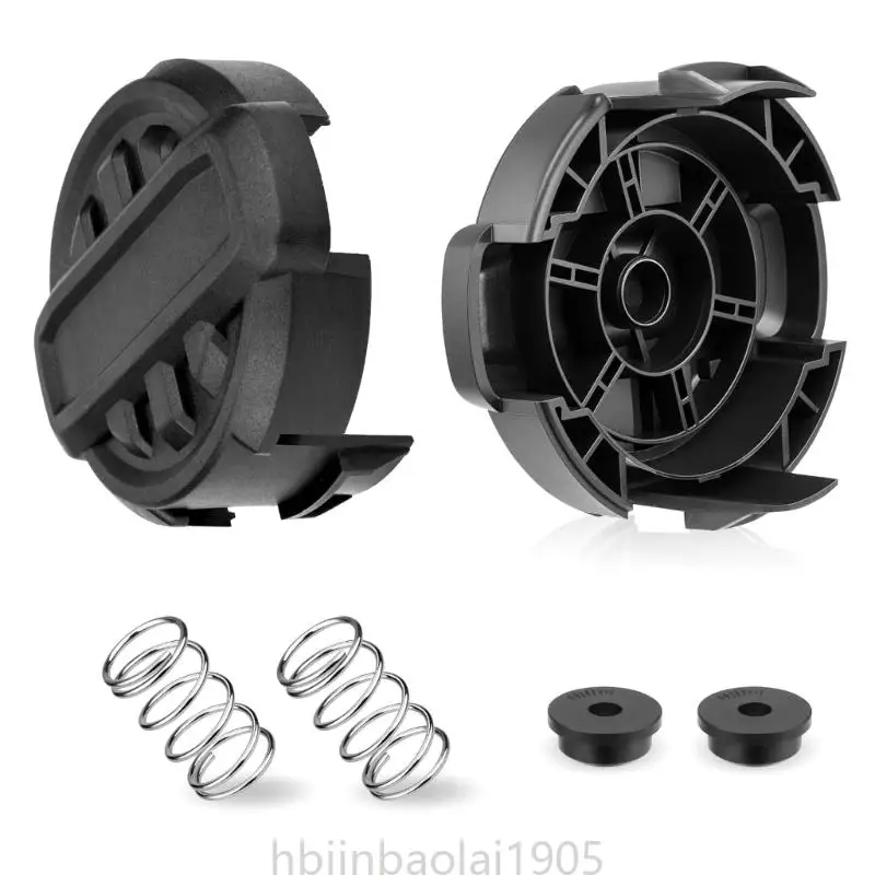

E74E 2 Pack String Trimmer Head Caps Cover with Spring for Quickfeed Models DCST922P1