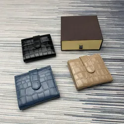 Genuine leather wallets for women New top luxury Men's wallet first layer cowhide Crocodile Wallet multi card slot purses