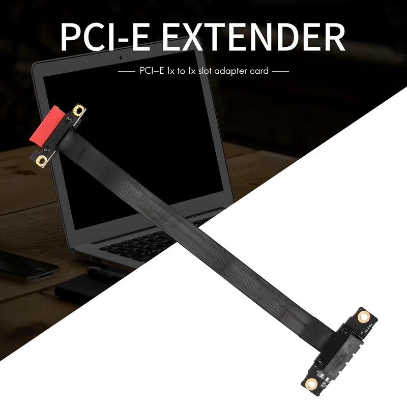 90 grados Pci-E Pci Express 1X a 1X ranura elevador tarjeta convertidor extensor cinta adaptador Cable de extensión Pci-E X1 chapado en oro para