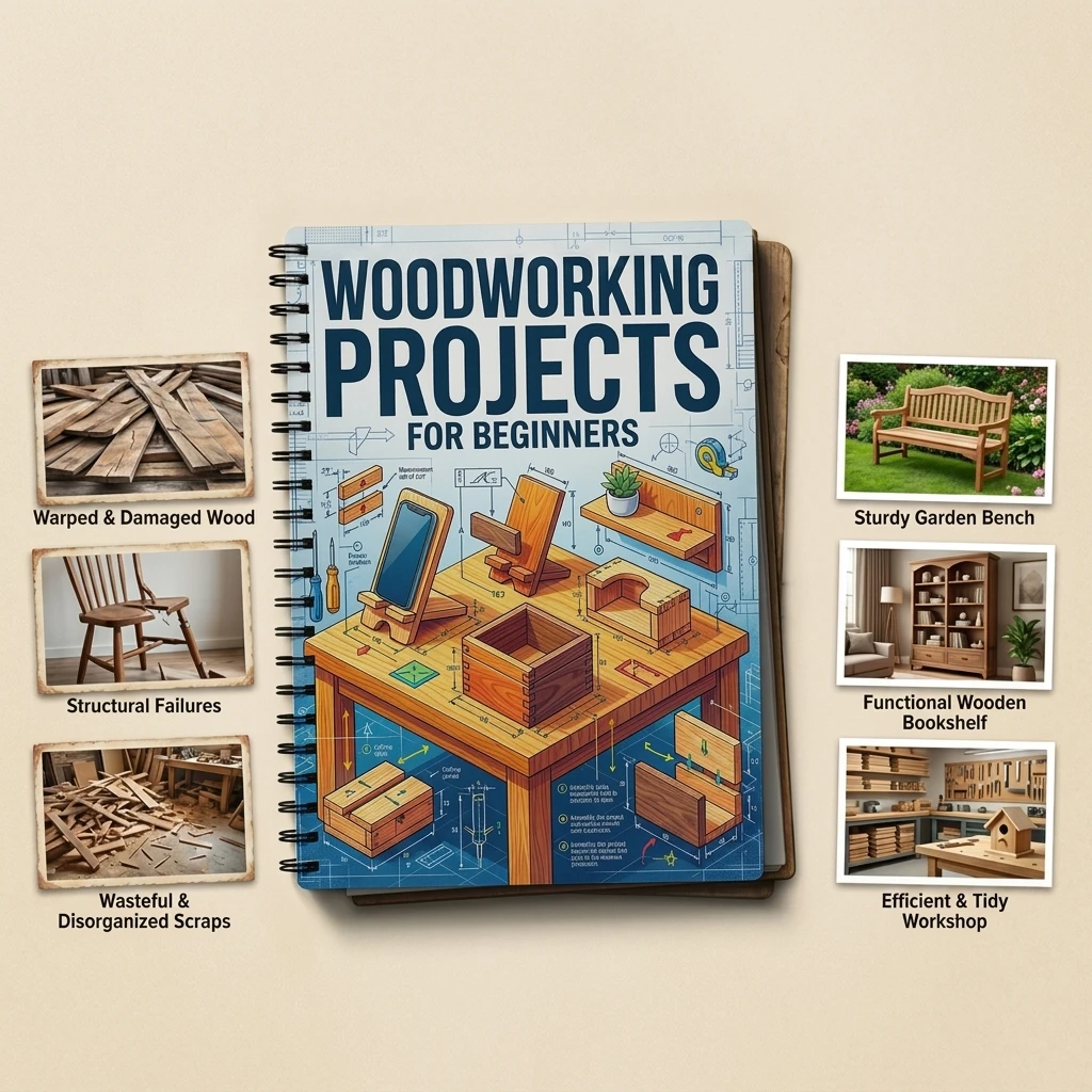 

Woodworking Projects For Beginners Easy To Follow Guide With Practical Designs For Home Decor And Gifts